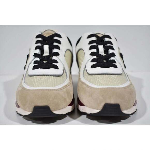 Chanel 22S White Ivory Beige Black CC Logo Tie Flat Runner Trainer Sneaker 42 - Picture 5 of 11